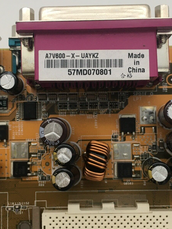 Asus A7V600-X Socket 462 MotherBoard- AMD KT600 Hauptplatine